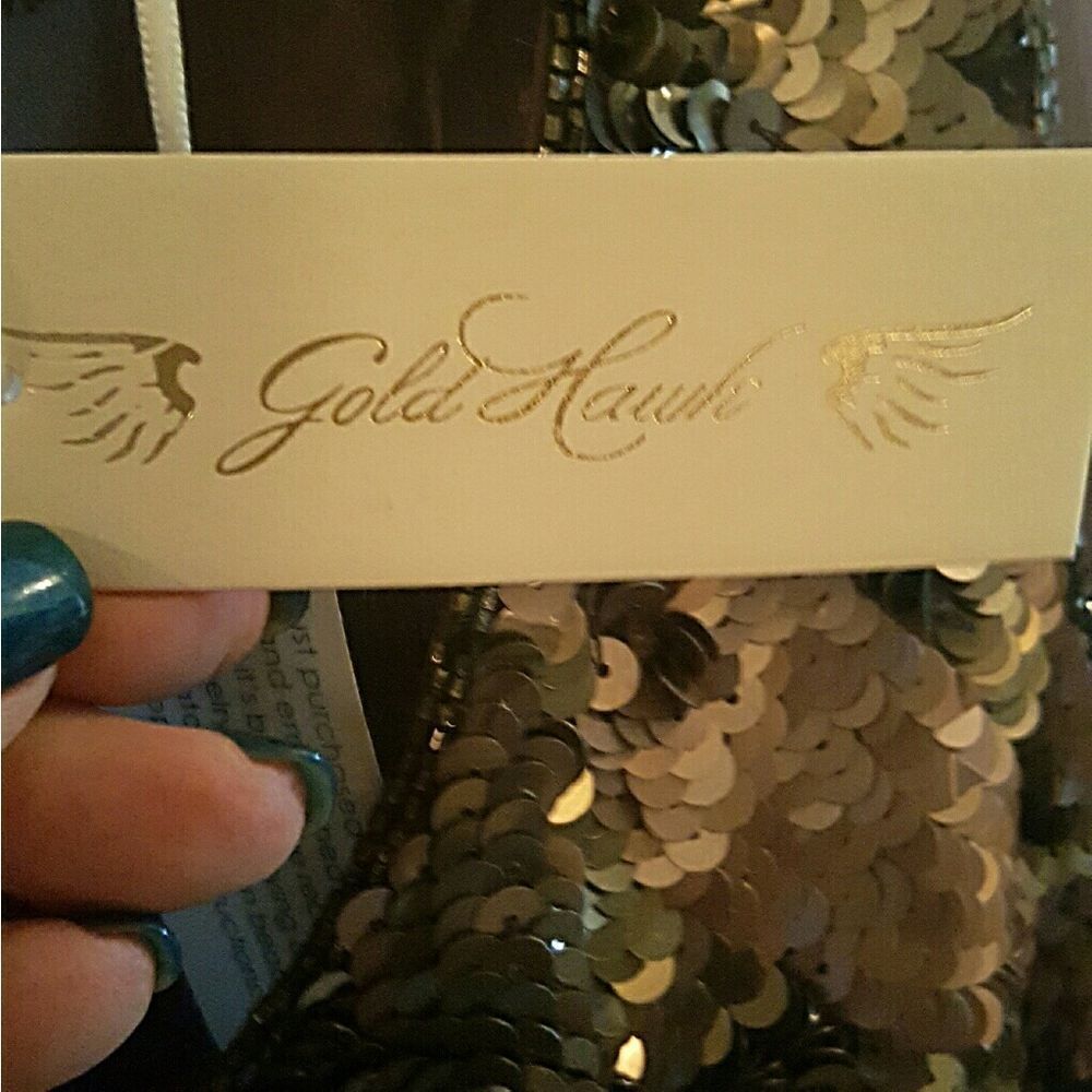 ๐ฅ GOLD HAWKโSLEEVELESS DRESSYโTOP๐ฅ - Picture 4 of 7